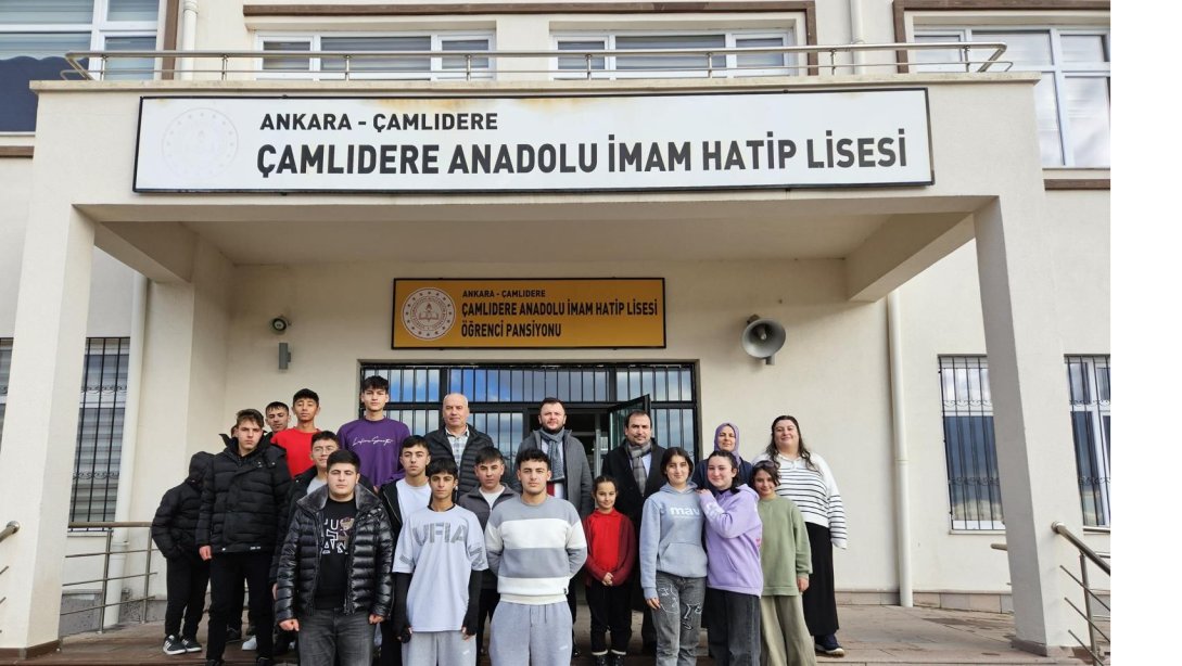 İLÇE MİLLİ EĞİTİM MÜDÜRÜMÜZ SAYIN EMRE KÜTÜKÇÜ ÇAMLIDERE ANADOLU İMAM HATİP LİSESİ'Nİ ZİYARET ETTİ